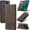 Azororo Cover per Motorola Moto Edge60 Stylus 5G, Premium PU Pelle Custodia, Magnetica Carta Fessura Portafoglio Case, Flip Cavalletto Custodia per Motorola Edge60 Stylus - Caffè