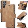 Azororo Cover per Samsung Galaxy S23 Ultra 5G, Premium PU Pelle Custodia, Magnetica Carta Fessura Portafoglio Case, Flip Cavalletto Custodia per Samsung Galaxy S23 Ultra- Marrone