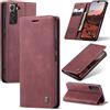 Azororo Cover per Samsung Galaxy S22 Plus 5G, Premium PU Pelle Custodia, Magnetica Carta Fessura Portafoglio Case, Flip Cavalletto Custodia per Samsung Galaxy S22 Plus - Vino Rosso