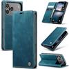 Azororo Cover per iPhone 18 Pro Max/iPhone 17 Pro Max, Premium PU Pelle Custodia, Magnetica Carta Fessura Portafoglio Case, Flip Cavalletto Custodia per iPhone 18 Pro Max - Blu verde
