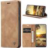 Azororo Cover per Samsung Galaxy S24 5G, Premium PU Pelle Custodia, Magnetica Carta Fessura Portafoglio Case, Flip Cavalletto Custodia per Samsung Galaxy S24- Marrone