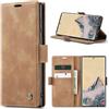 Azororo Cover per Samsung Galaxy S25 Ultra 5G, Premium PU Pelle Custodia, Magnetica Carta Fessura Portafoglio Case, Flip Cavalletto Custodia per Samsung Galaxy S25 Ultra- Marrone