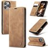 Azororo Cover per iPhone 16 Pro 5G, Premium PU Pelle Custodia, Magnetica Carta Fessura Portafoglio Case, Flip Cavalletto Custodia per iPhone 16 Pro - Marrone