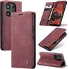 Azororo Cover per Redmi Note 13 Pro 4G, Premium PU Pelle Custodia, Magnetica Carta Fessura Portafoglio Case, Flip Cavalletto Custodia per Redmi Note 13 Pro 4G - Vino Rosso