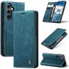 Azororo Cover per Samsung Galaxy S24 5G, Premium PU Pelle Custodia, Magnetica Carta Fessura Portafoglio Case, Flip Cavalletto Custodia per Samsung Galaxy S24- Blu verde
