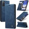 Azororo Cover per Samsung Galaxy S22 Plus 5G, Premium PU Pelle Custodia, Magnetica Carta Fessura Portafoglio Case, Flip Cavalletto Custodia per Samsung Galaxy S22 Plus - Blu