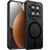 LeYi Cover Magnetica per Redmi Note 15 Pro Plus 5G (Nero) | Custodia per Xiaomi Redmi Note 15 Pro+ Traslucida Opaca Anti-Impronte Resistente Antigraffi TPU Antiurto Protettiva Case