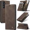 Azororo Cover per Samsung Galaxy S26 5G, Premium PU Pelle Custodia, Magnetica Carta Fessura Portafoglio Case, Flip Cavalletto Custodia per Samsung Galaxy S26 - Caffè