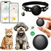 TDTOD Collare GPS per Gatti, GPS per Cani Senza Abbonamento, Localizzatore GPS Cani Tracciamento Compatibile con iOS e Android, Prolongazione di un Anno, Impermeabile IP67 Tracker tag (noir)