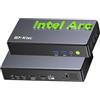 GMKtec K13 Mini PC con Intel AI Ultra 7 256 V (fino a 4,8 GHz), Micro PC 16 GB DDR5, SSD PCIe 4.0 da 512 GB, mini PC da gioco, 2 slot di espansione M.2, HDMI, USB4 per display 8K