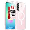 LeYi Cover Magnetica per Samsung A27 5G con 2 Vetro Temperato(Trasparente) | Custodia [Compatibile con MagSafe] Protezione Fotocamera TPU Bumper Originale Antiurto Protettiva Case per Galaxy A 27