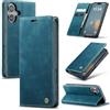 Azororo Cover per iPhone 17 5G, Premium PU Pelle Custodia, Magnetica Carta Fessura Portafoglio Case, Flip Cavalletto Custodia per iPhone 17 - Blu verde