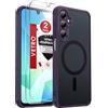 LeYi Cover Magnetica per Samsung A16 5G con 2 Pezzi Vetro Temperato(Viola) | Custodia per Galaxy A 16 Traslucida Opaca Anti-Impronte Resistente ai Graffi Paraurti in TPU Antiurto Protettiva Case