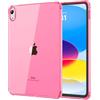 MoKo Trasparente Cover per iPad (A16) 11a Gen. 2025, Rosa Persiano | Morbido TPU Trasparente Antiurto Cover Custodia Protettiva Antiurto Sottile e Leggero Custodia Copertura Posteriore Leggera