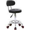 Alightup Sgabello Ufficio Con Schienale Senza Marca | Schienale integrato, rotazione 360°, altezza modificabile, pensato per sale massaggi professionali