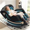 Gegcucey Poltrona Massaggiante per Tutto il Corpo con Rulli e Airbag, Funzione Zero Gravity, Altoparlanti Bluetooth e Touchscreen, Funzione Riscaldante per Vita e Gambe, con Massaggio Plantare (Nero)
