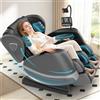 Gegcucey Poltrona Massaggiante per Tutto il Corpo con Rulli e Airbag, Funzione Zero Gravity, Altoparlanti Bluetooth e Touchscreen, Funzione Riscaldante per Vita e Gambe, con Massaggio Plantare (Grigio Scuro)