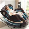 Gegcucey Poltrona Massaggiante per Tutto il Corpo con Rulli e Airbag, Funzione Zero Gravity, Altoparlanti Bluetooth e Touchscreen, Funzione Riscaldante per Vita e Gambe, con Massaggio Plantare (Marrone)