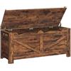 Hzuaneri Cassapanca 100 cm, 40 x 100 x 48 cm, Marrone Rustico | Panca Contenitore Interno, Panca Portaoggetti, per Corridoio, Camera Letto, Soggiorno, SB04501X