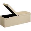 CASARIA® Cassapanca Contenitore con Coperchio Pieghevole 115x40x40cm Pouf 131 L Scatola Portaoggetti Panca Box Salvaspazio Sedile Poggiapiedi