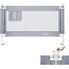 UISEBRT Sponda Da Letto Pieghevole Barriera Letto per bambini, Sollevamento Verticale, Sponda letto anti caduta con rete ariosa, 150cm