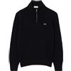 Lacoste Maglione Uomo Collo Alto con Zip Blu Navy