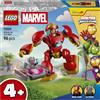 LEGO Marvel Ultron vs. Iron Man 11209 | Giochi per bambini e bambine da 4 anni, con action figure mech e 2 minifigure, giocattolo da supereroi, idea regalo, 96 pezzi