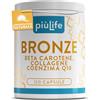 +LIFE Betacarotene Integratore Abbronzatura PiùLife - 120 Capsule | 2 al giorno, Formula Sole con Vitamine A, C, E, Selenio e Licopene, Con Collagene e Acido Ialuronico per la Pelle e Melanina