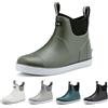 zaxunai Stivali Pioggia Gomma Uomo, Stivaletti Antinfortunistica Uomo, Stivali Da Pesca, Antiscivolo Comode Shorty Boots Scarpe Da Giardino