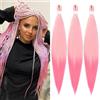 YDDM Capelli Per Treccine Africane Ombre/Sfumato Extension Treccine Texture Yaki Easy Install per Principianti 26 Pollici 3 Pezzi Capelli Leggeri e Naturali per Box Braids, Twist e Crochet