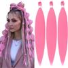 YDDM Capelli Per Treccine Africane Rosa Extension Treccine Texture Yaki Easy Install per Principianti 26 Pollici 3 Pezzi Capelli Leggeri e Naturali per Box Braids, Twist e Crochet