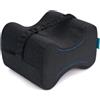bonmedico Cuscino Ginocchia Memory Foam con Cinghia Grigio | Cuscino ergonomico per dormire sul fianco. Memory foam morbido con fascia regolabile e fodera lavabile.