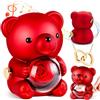 goldmiky Orso Rosa Eterna con Collana e Scatola MusicaleMeccanica,Donna | Orsetto di Stabilizzata Vera Regalo,Orso Eterna Collana a Cuore San Valentino Lei,Regali