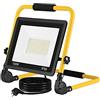 UISEBRT Faro da Lavoro a LED 100W Bianco Caldo faretto da cantiere incluso cavo di alimentazione Proiettore a LED Luce da lavoro impermeabile IP66 per garage, giardino, cantiere