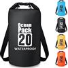Invool Borse Impermeabili, 5L/10L/20L/30L Dry Bag Sacco Impermeabile con Tracolla Regolabile, Sacche Stagne Impermeabili per Sport Acquatici, Campeggio, Rafting, Kayak, Pesca, Escursionismo