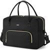 ETRONIK Borsone da Viaggio Donna, Leggera Bagaglio a Mano Easyjet 45x36x20 | Borsa da Viaggio Pieghevole Impermeabile, Borsa Multifunzione Capiente da 32 L per Viaggi, Palestra, Parto in Ospedale, Nero