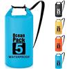Invool Borse Impermeabili, 5L/10L/20L/30L Dry Bag Sacco Impermeabile con Tracolla Regolabile, Sacche Stagne Impermeabili per Sport Acquatici, Campeggio, Rafting, Kayak, Pesca, Escursionismo