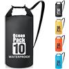 Invool Borse Impermeabili, 5L/10L/20L/30L Dry Bag Sacco Impermeabile con Tracolla Regolabile, Sacche Stagne Impermeabili per Sport Acquatici, Campeggio, Rafting, Kayak, Pesca, Escursionismo