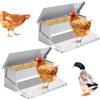 Peviasot Distributore Automatico Di Mangime, Mangiatoia Con Pedale Automatico E Copertura Impermeabile, Per Pollame, 2X 5 Kg