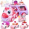 EUCOCO Camion Giocattolo per Bambini 1 2 3 4 5 6 Anni, Unicorno Bambina Regalo Macchinine per Bambini Giochi Bambina 1-6 Anni Regalo Bambina 1-6 Anni Giocattoli Bambina 1-6 Anni Cars Macchinine
