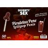 DIABLO GOLOSO - 50 LECCA LECCA AL PENE GUSTO RON COLA 10% ALCOOL