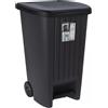KOOPMAN Pattumiera in resina 100 lt con ruote 48x52x93 cm antracite