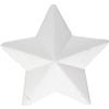 Glorex 6 3803 824 di polistirolo a Forma di Stella, di polistirolo, Bianco, 20 x 20 x 5 cm
