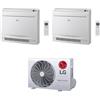 LG CONDIZIONATORE LG DUAL SPLIT CONSOLE PAVIMENTO 9000+12000 BTU WIFI INVERTER R32 MU2R17.U18 A+++