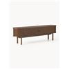 Westwing Collection Mobile TV con frontale millerighe Calary - Marrone