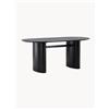 Venture Design Tavolo ovale effetto legno Isolde, 180 x 90 cm - Nero