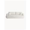 Micadoni Divano letto 3 posti in bouclé con contenitore Ella, larg. 253 cm - Beige
