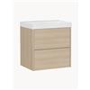 Germania Lavabo con mobiletto Bodera - Marrone
