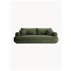 Micadoni Divano letto 3 posti in velluto con contenitore Ella, larg. 253 cm - Verde