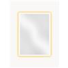 Home Deluxe Specchio da parete con illuminazione a LED Nola - Argento